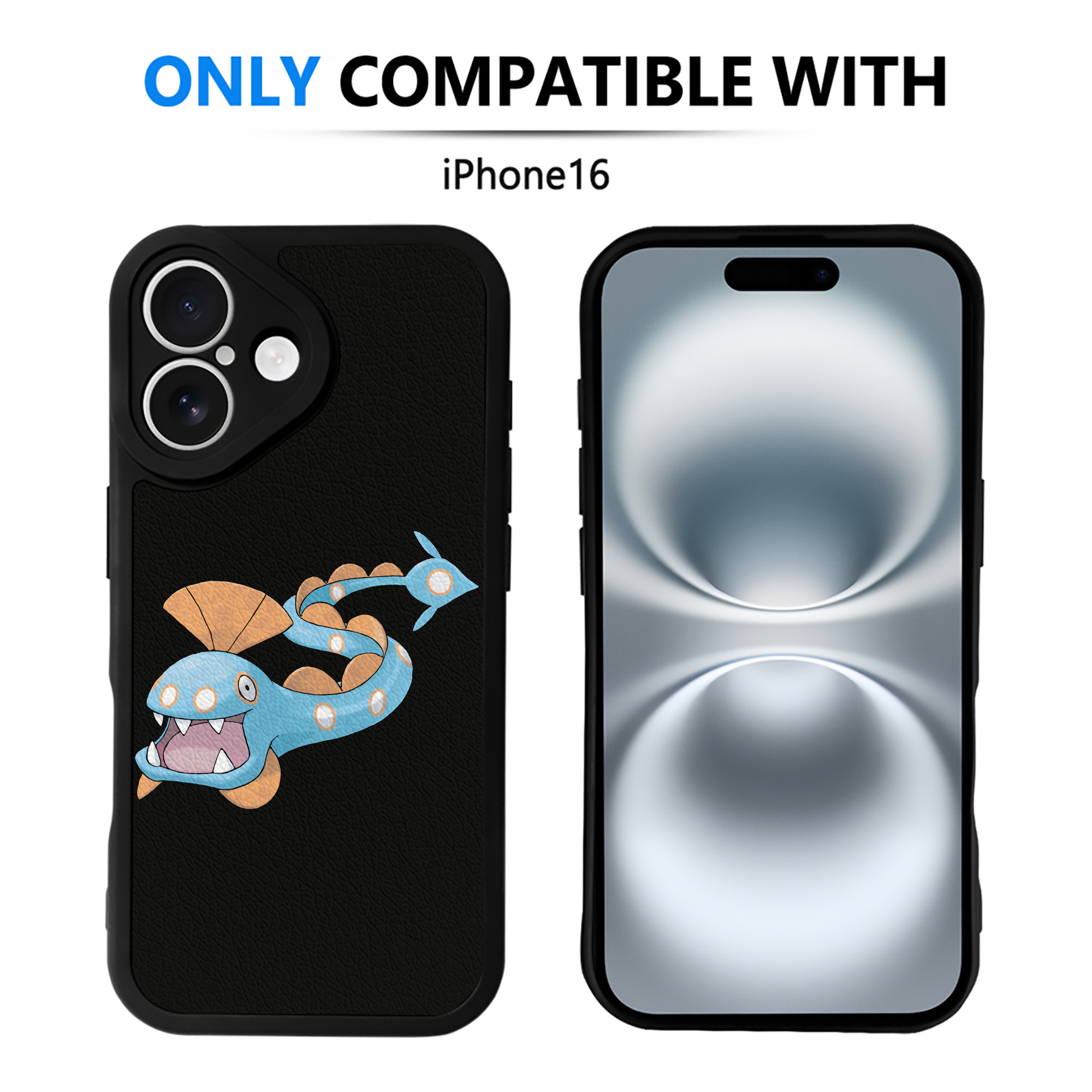 （画像用） ポケットモンスター Pokémon 【iPhone 16シリーズ対応】シリコンスマホケース（レザー調） 材質：シリコン